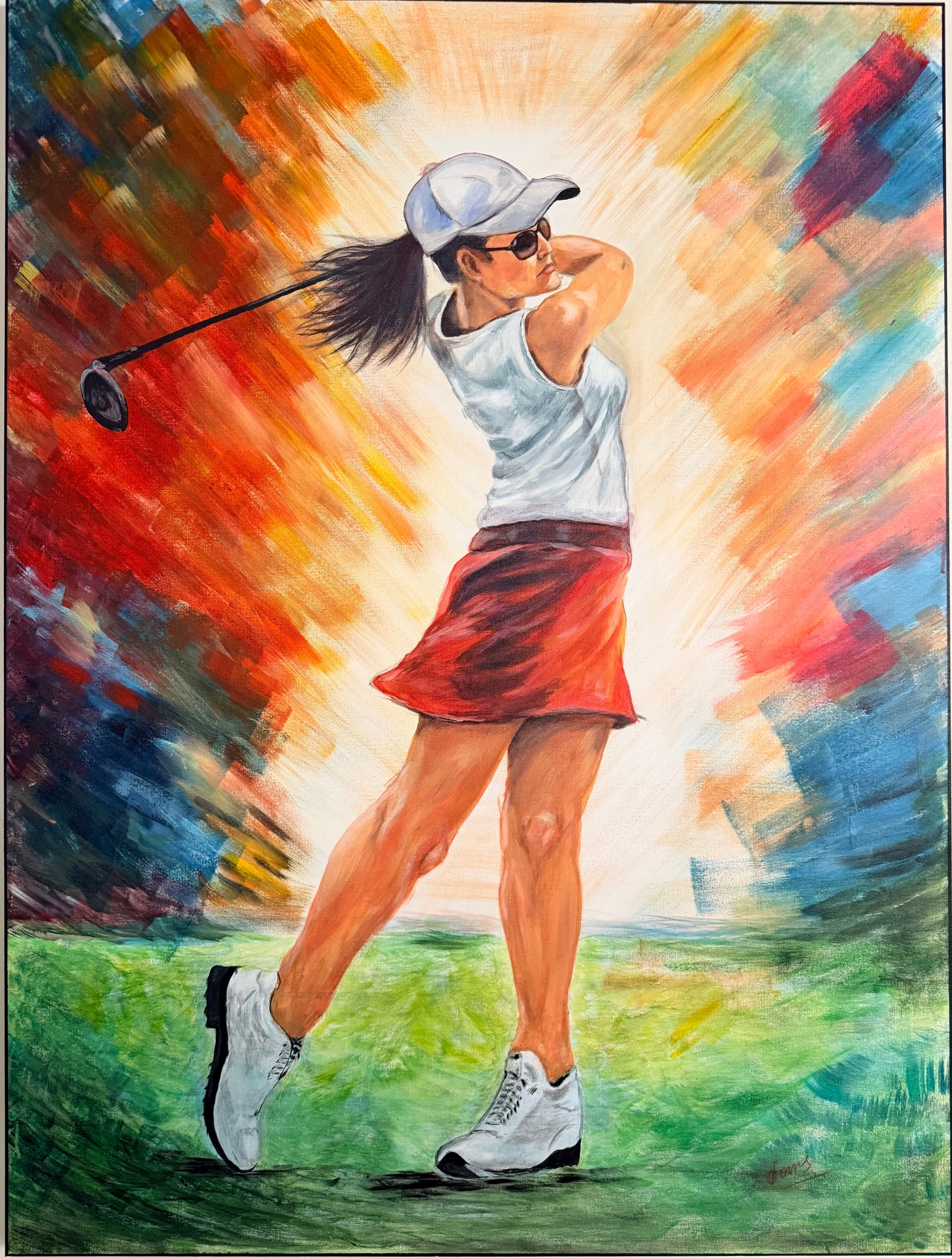 The Perfect Swing (Original Acrylic on Canvas)