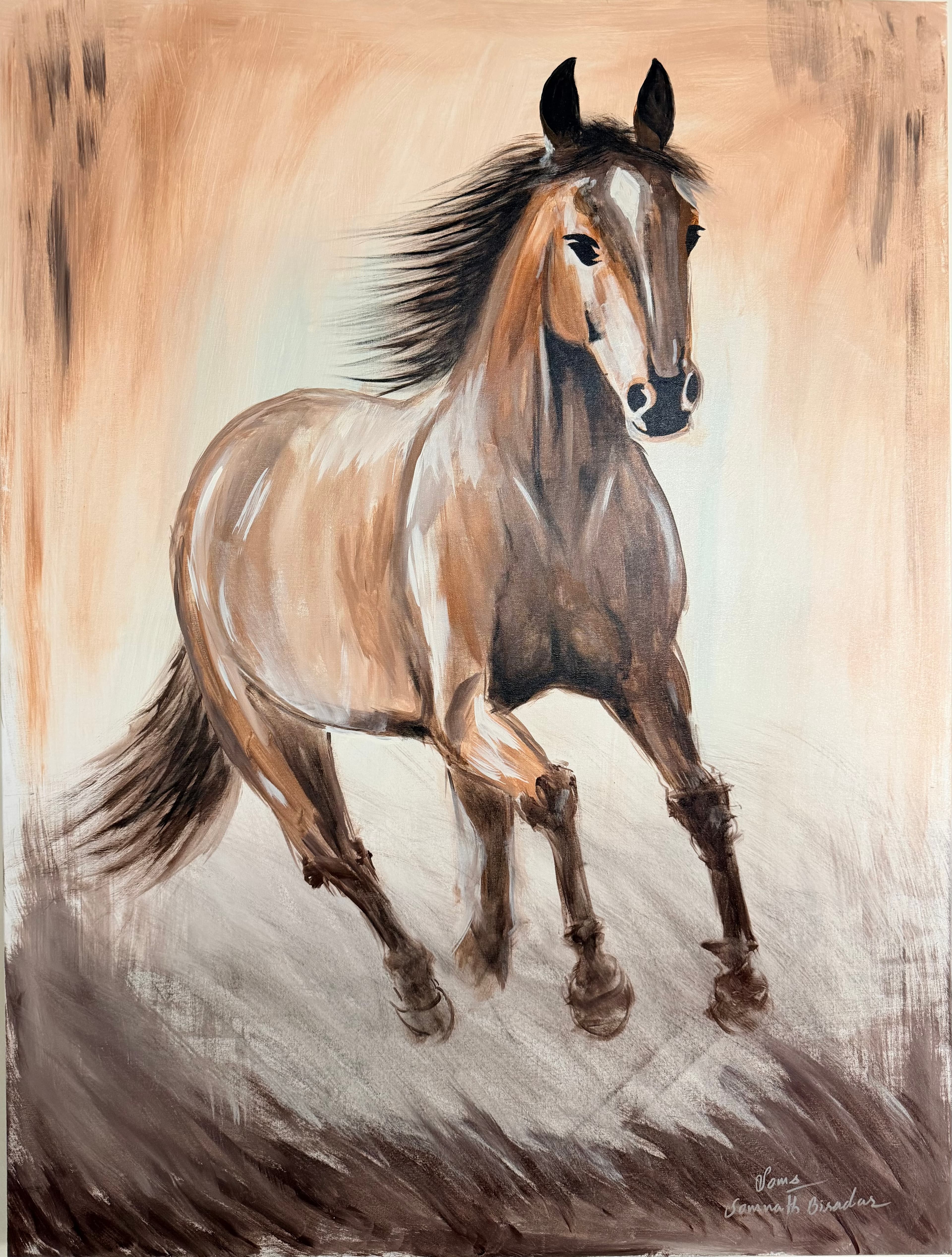 Wild & Free — The Galloping Spirit (Original Acrylic on Canvas)
