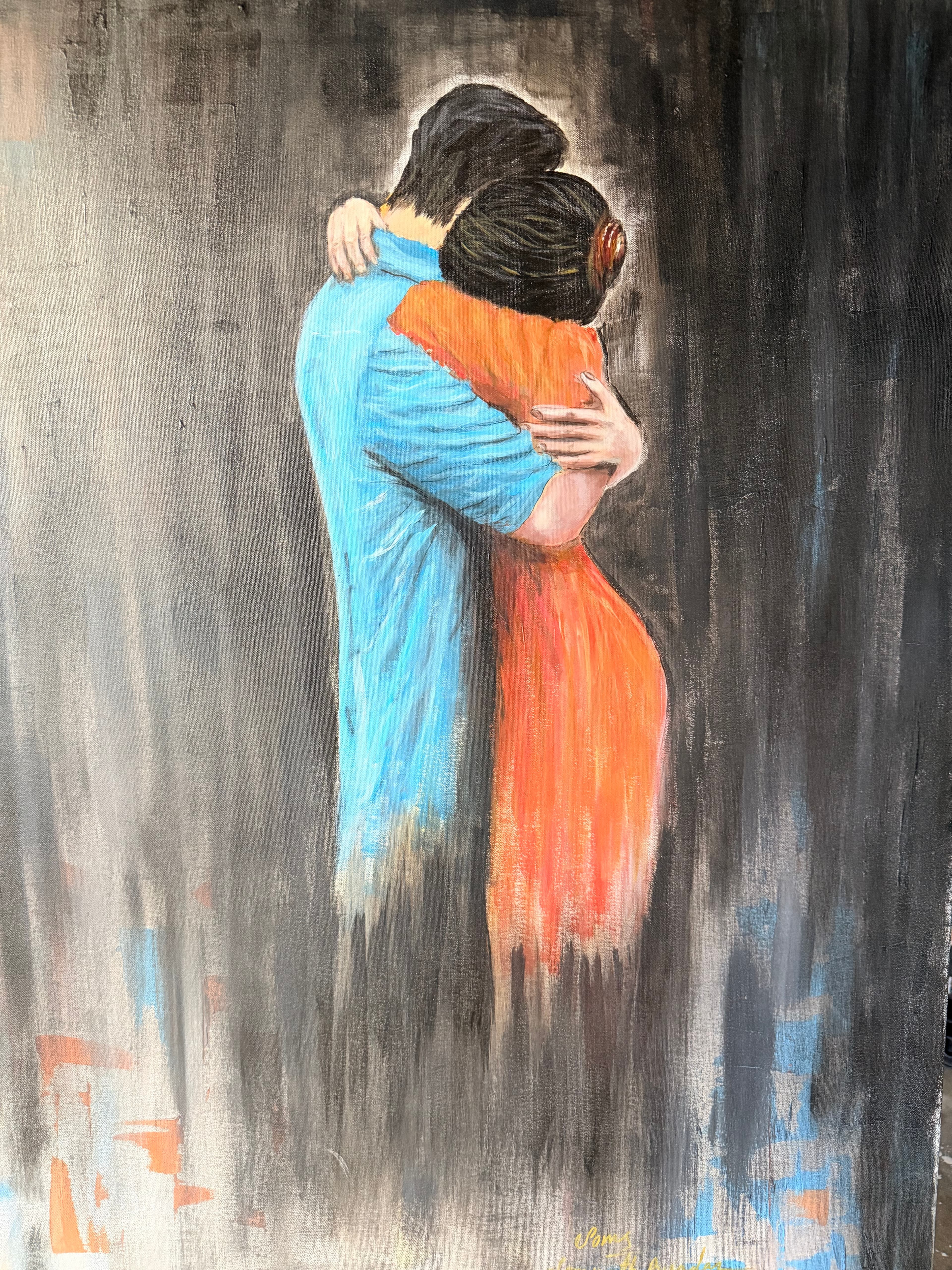 Hold Me — Forever Is Right Here. (Acrylic on Canvas)
